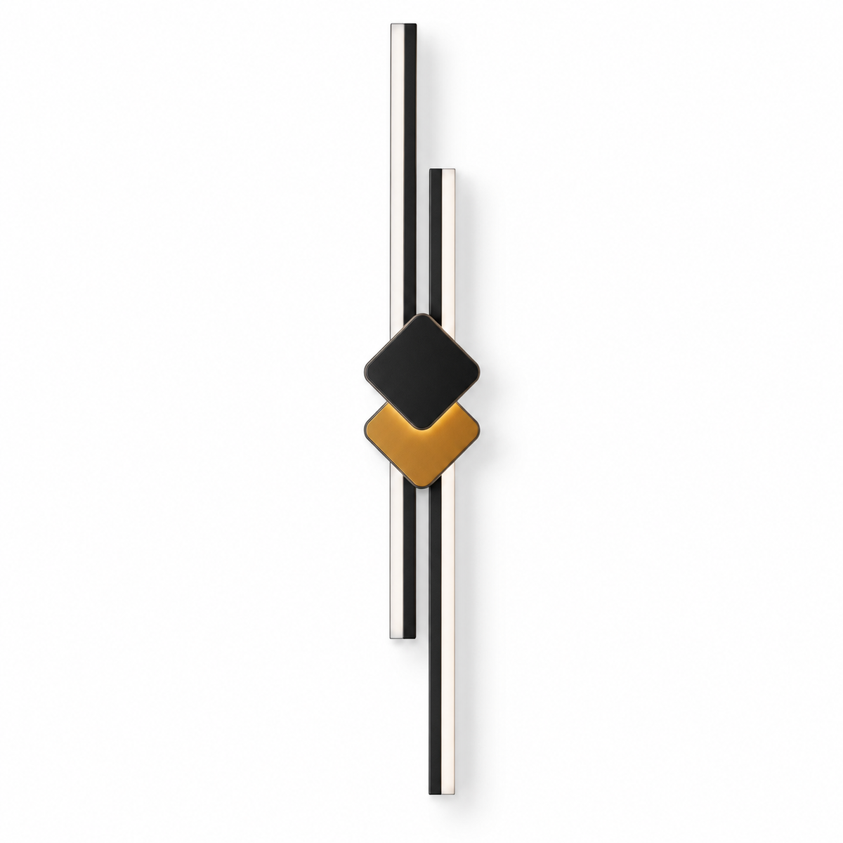 Applique murale barres LED et losange noire, photo 2
