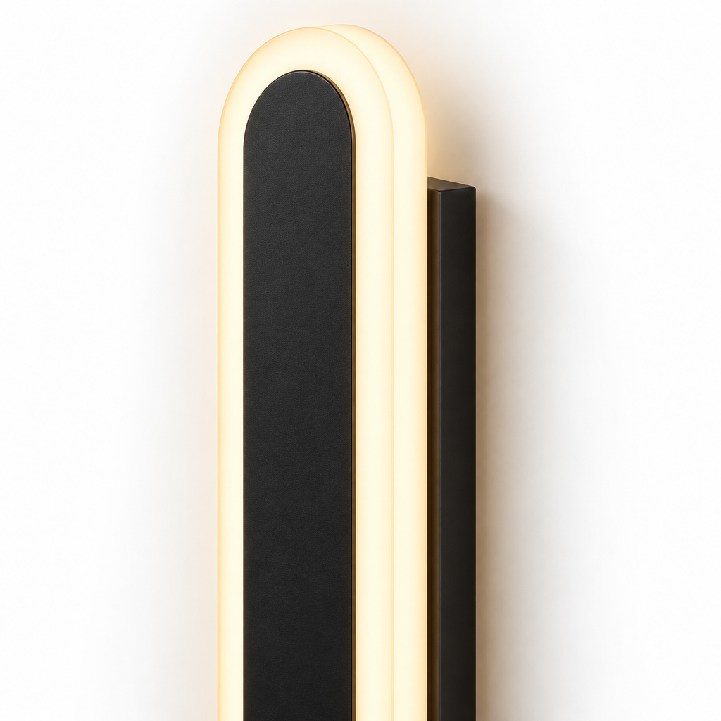 Applique murale linéaire LED noire, photo 3