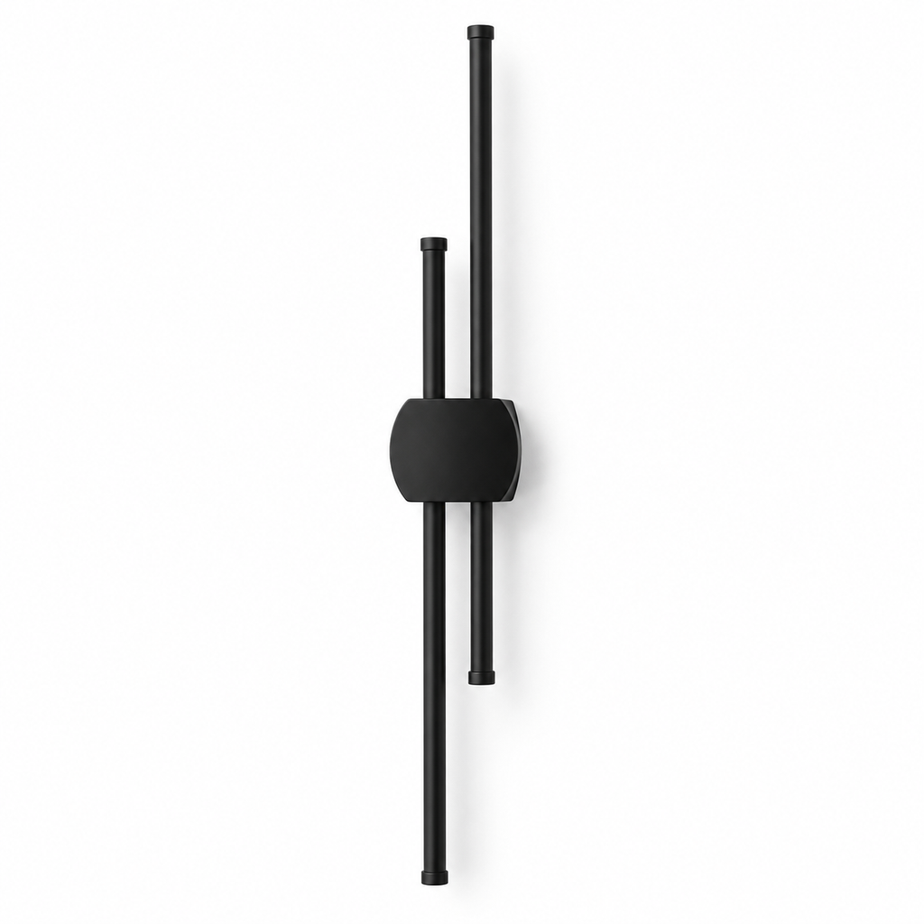 Applique murale double tige LED noire, photo 9